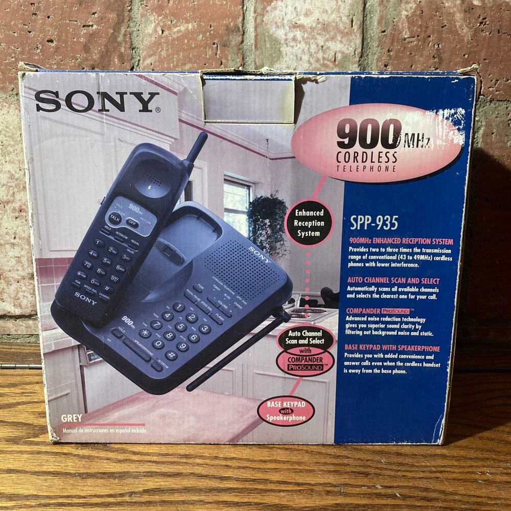 Sony SPP-935 Enhanced Reception System 900MHz Cordless Telephone